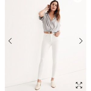 Madewell 9” HR skinny in white